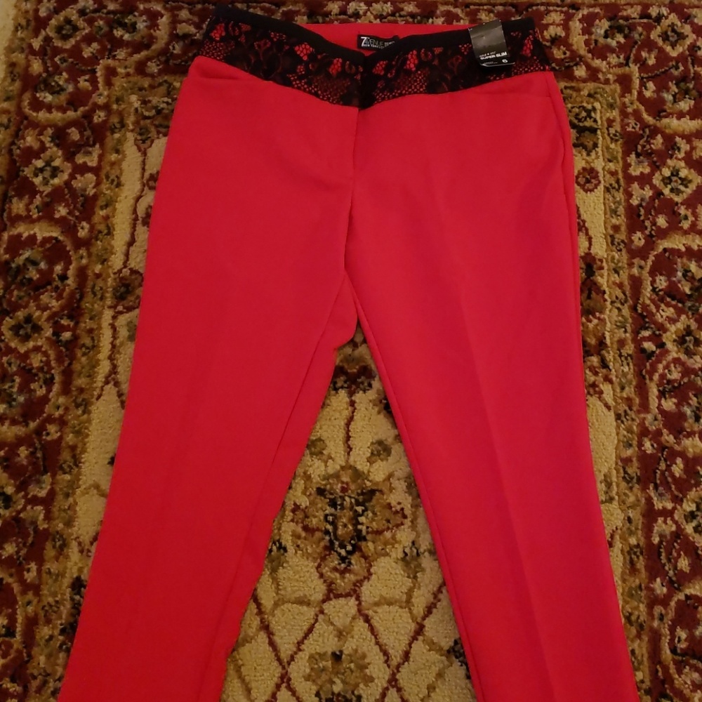 NY&Co lace trim slacks